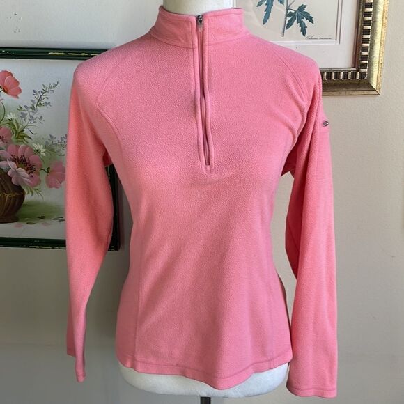 L.L. Bean Pink 1/4 Zip Lightweight Pullover Fleece Top (Size: Small) - Picture 10 of 16